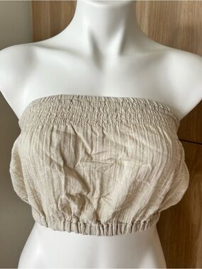 Universal Thread Women's Crinkle Gauze Tube Top Size XS